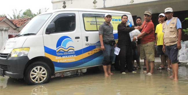 PDAM Tirta Bhagasasi Bekasi Peduli Banjir di Kecamatan Babelan