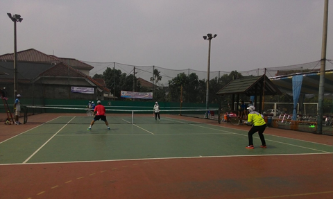 Cabang Olahraga Tenis Lapangan Kab. Bekasi vs Kota Sukabumi