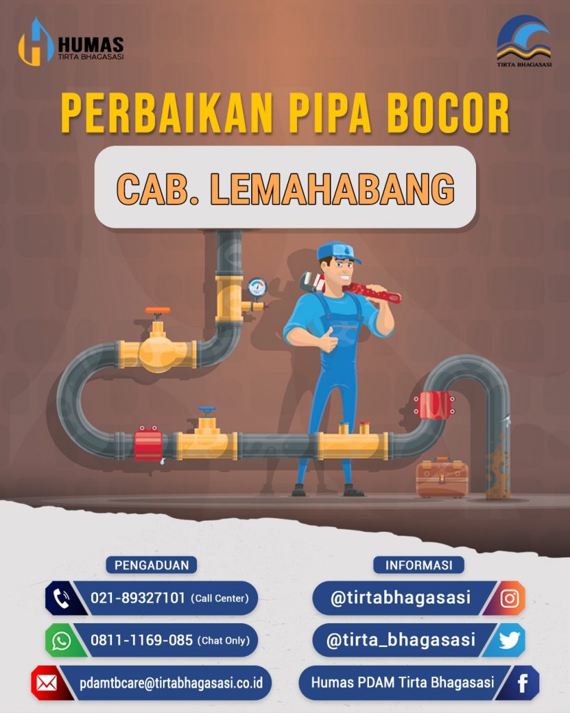 Perbaikan Pipa Bocor Cabang Lemahabang