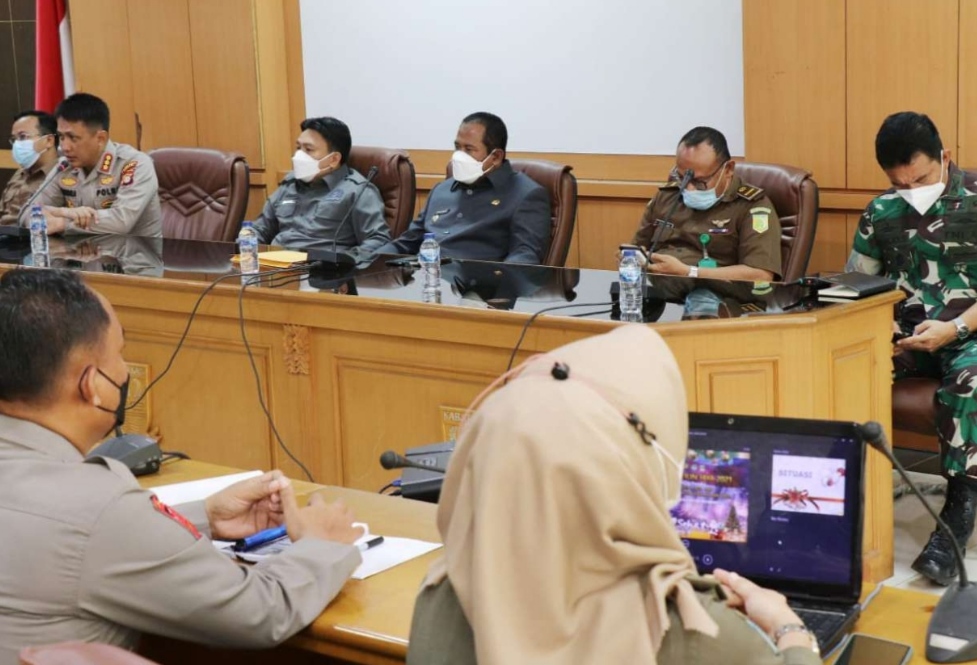 Pemerintah Kabupaten Bekasi Menggelar Rapat Koordinasi Persiapan Pengamanan Menjelang Natal dan Tahun Baru 2021