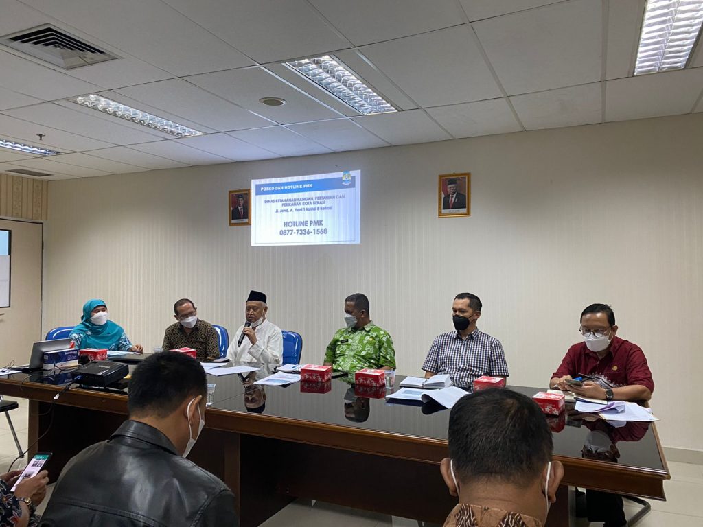 Pemerintah Kota Bekasi Melalui Dinas Ketahanan Pangan, Pertanian dan Perikanan Kota Bekasi Membentuk Tim Satuan Tugas Penanggulangan Penyakit Mulut dan Kuku