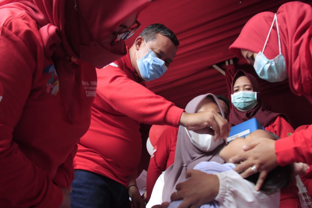 Kota Bekasi Gulirkan Bulan Imunisasi Anak 2022
