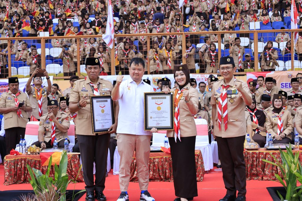 Rekor MURI Hari Pramuka ke-62 di Kabupaten Bekasi