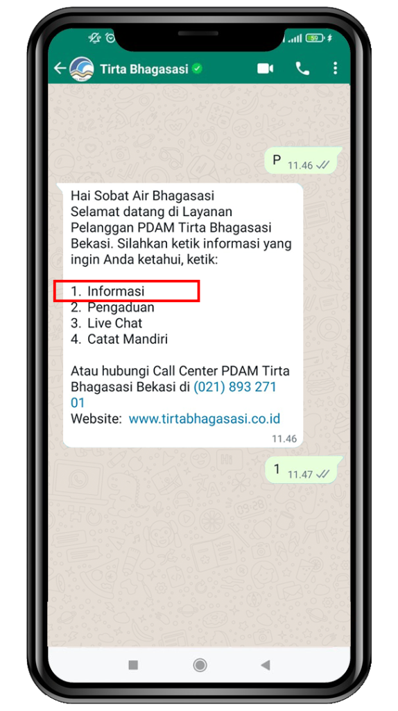1 Cek Tagihan Whatsapp Interaktif