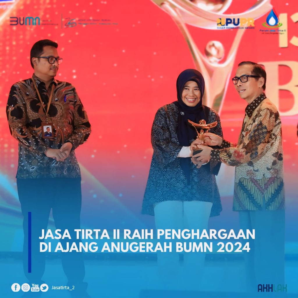 Jasa Tirta II Raih Penghargaan Di Ajang Anugerah BUMN 2024