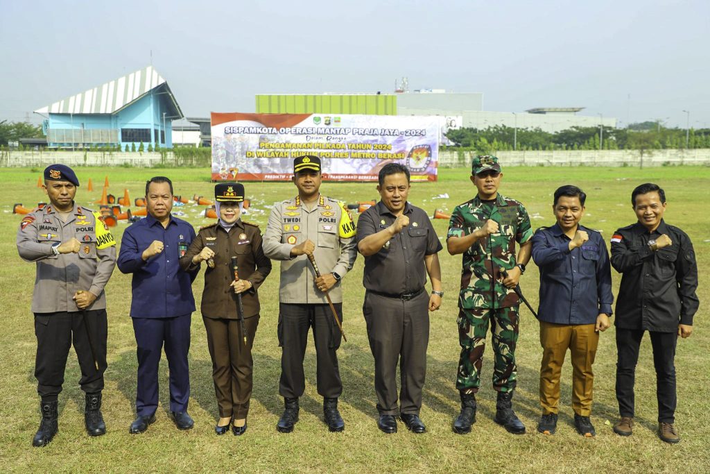 900 Personil Gabungan Amankan Pilkada Serentak di Kabupaten Bekasi