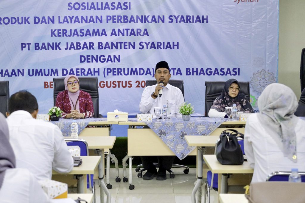 BJB Syariah Sosialisasi Produk kepada Pegawai Perumda Tirta Bhagasasi Bekasi