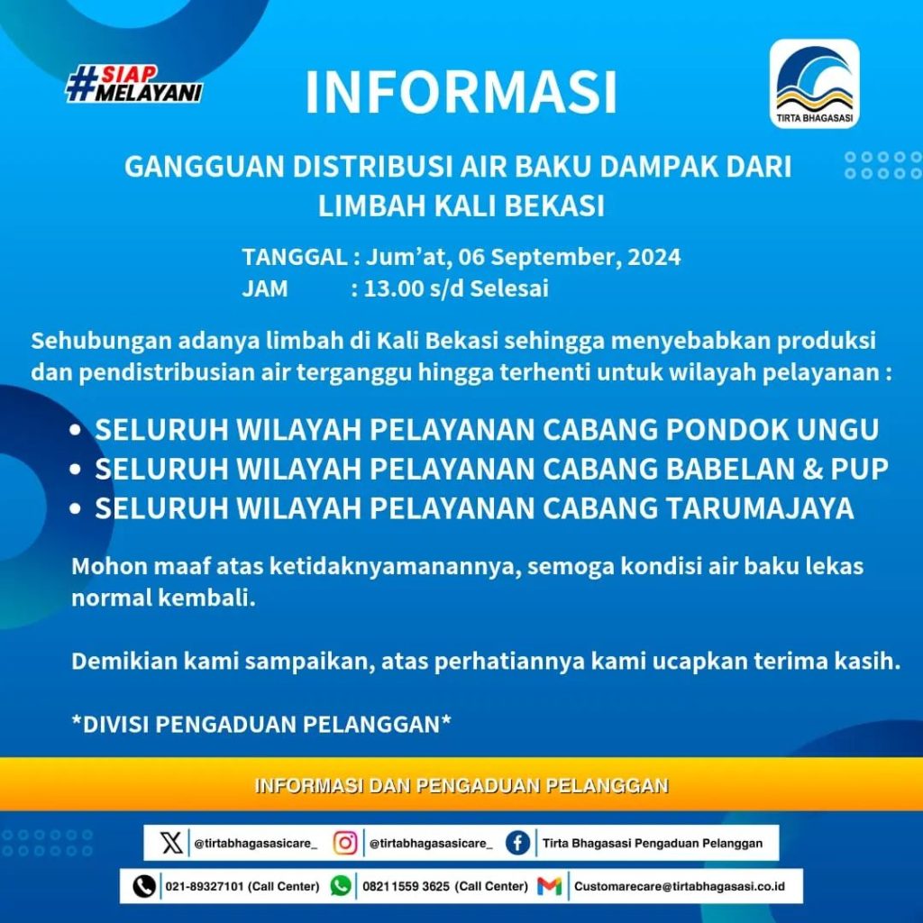 Gangguan Distribusi Dampak dari Limbah Kali Bekasi