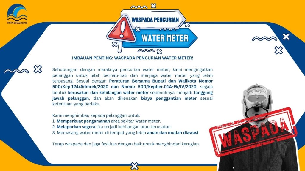 Imbauan Penting: Waspada Pencurian Water Meter