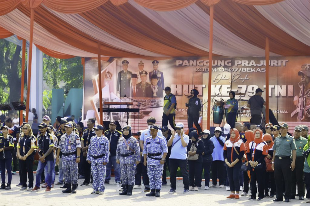 Sambut HUT ke-79 TNI Kota Bekasi Gelar Panggung Rakyat