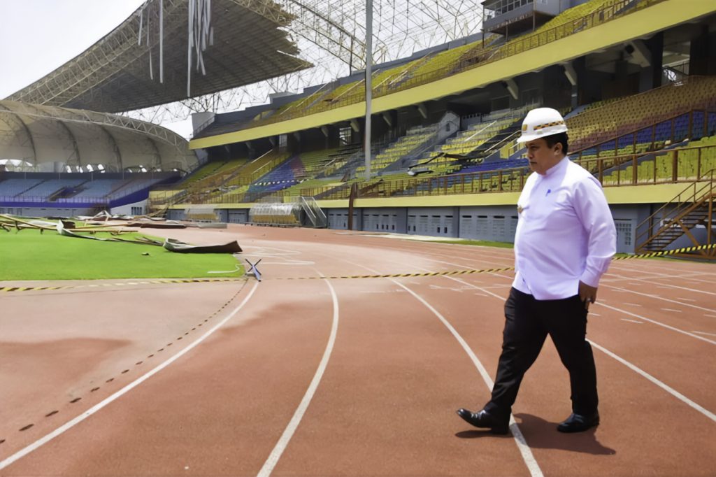 Pemkab Bekasi Inventarisir Kerusakan Stadion Wibawa Mukti