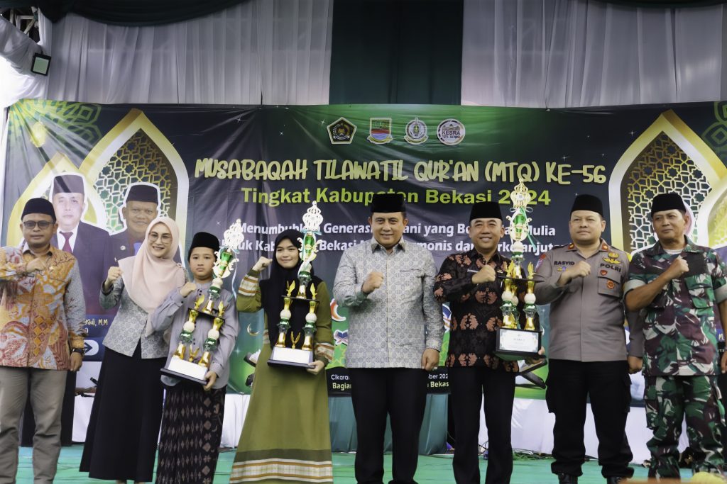 Pj Bupati Bekasi Tutup MTQ ke-56, Cikarang Utara Raih Juara Umum