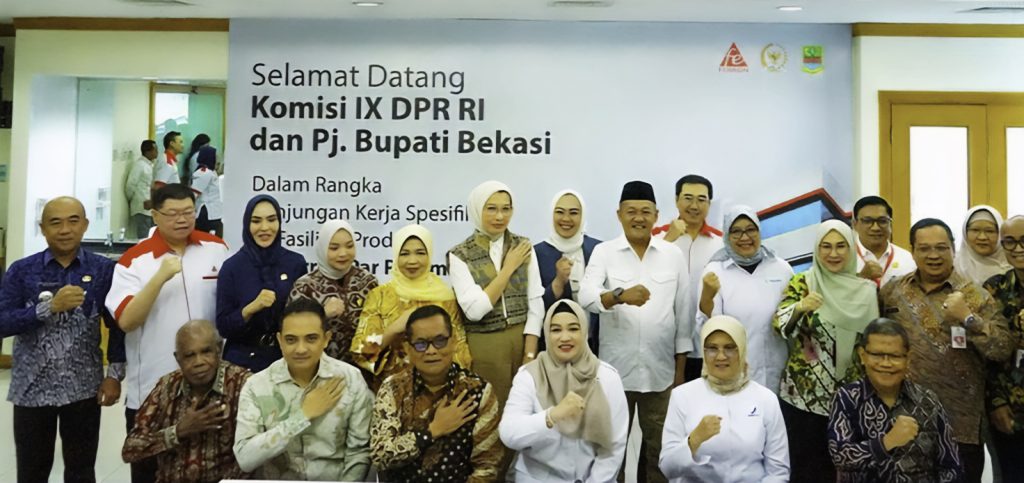 Komisi IX DPR RI Kunjungi Pabrik Obat di Cikarang