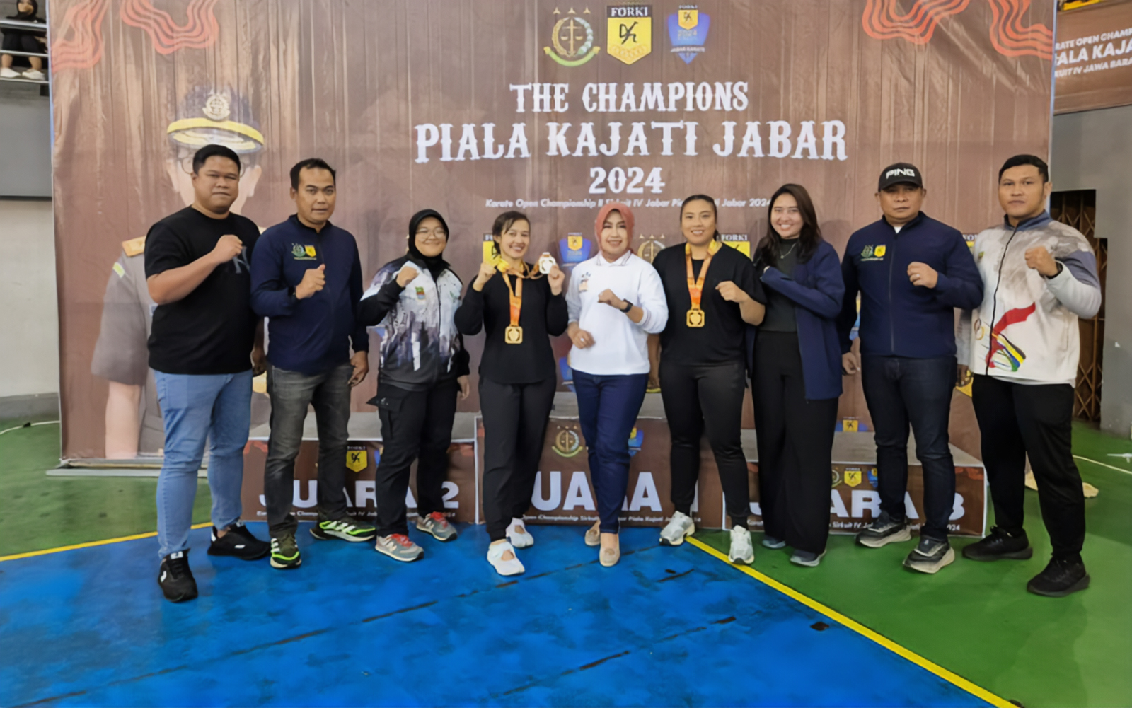 Kejari Kabupaten Bekasi Sabet Juara Umum Kejuaraan Karate Kejati Jabar