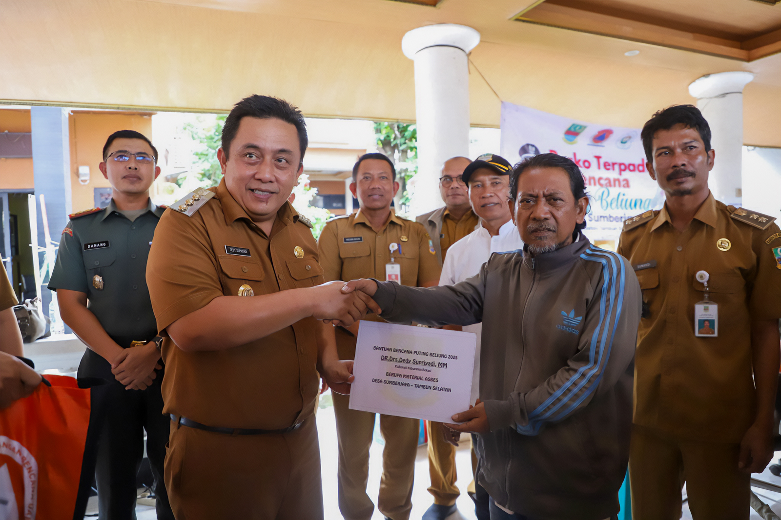 Pemkab Bekasi Libatkan Swasta Pemulihan Pasca Bencana Angin Kencang