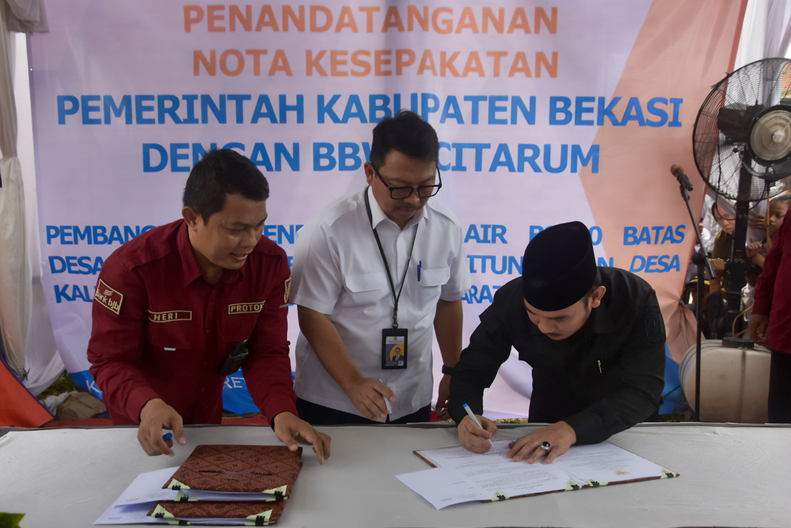 Bangun Bendungan, Pemkab Bekasi Bersama BBWSC Tandatangani Nota Kesepahaman