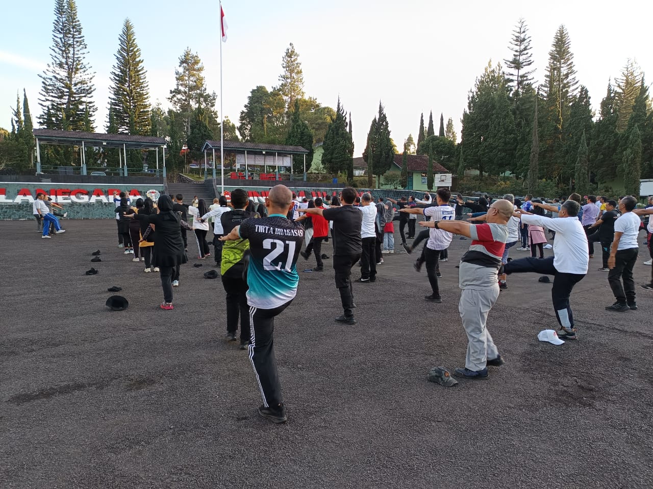 Hari Kedua Capacity Building, Kegiatan Diawali Ibadah dan Senam Pagi